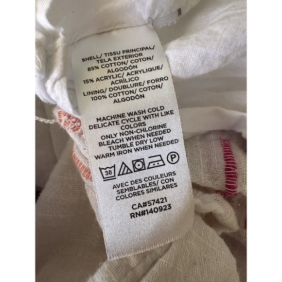 Lou & Grey For Loft Fringe Cami Dress Flirty Colorful Babydoll Airy Girlie Sz S - Picture 11 of 11